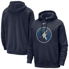Navy Minnesota Timberwolves Essential Logo Club Pullover Hoodie | NBA
