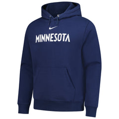Navy Minnesota Timberwolves Sportswear Essential Wordmark Club Hoodie | NBA