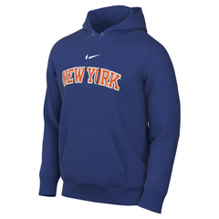 Blue New York Knicks Sportswear Essential Wordmark Club Hoodie | NBA