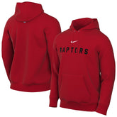 Red Toronto Raptors Sportswear Essential Wordmark Club Hoodie | NBA