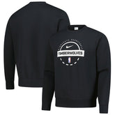 Black Minnesota Timberwolves 2025/26 Authentic Practice Club Sweatshirt | NBA