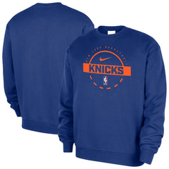 Blue New York Knicks 2025/26 Authentic Practice Club Sweatshirt | NBA