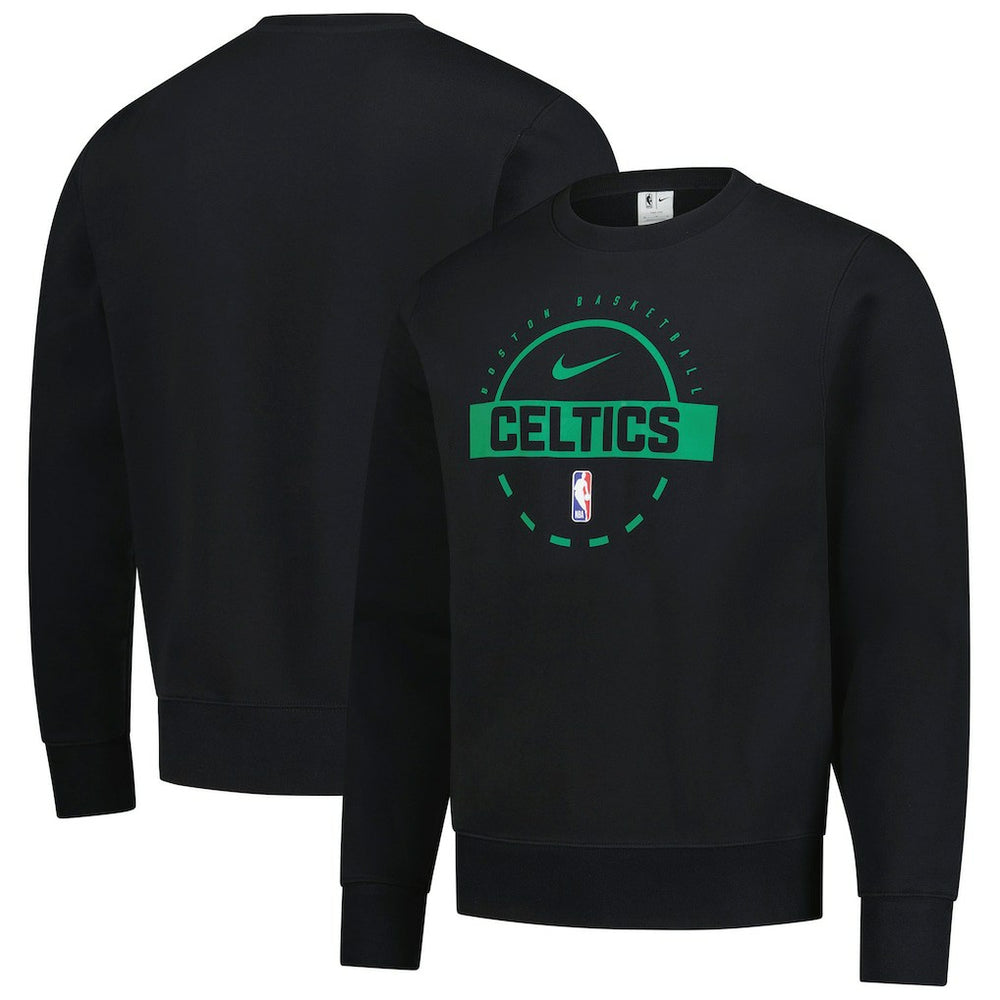 Black Boston Celtics 2025/26 Authentic Practice Club Sweatshirt | NBA