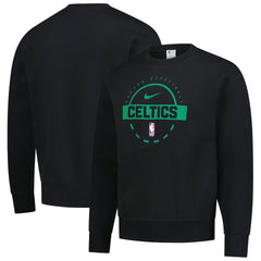 Black Boston Celtics 2025/26 Authentic Practice Club Sweatshirt | NBA