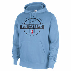 Light Blue Memphis Grizzlies 2025/26 Authentic Practice Club Pullover Hoodie | NBA