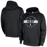 Black Miami Heat 2025/26 Authentic Practice Club Pullover Hoodie | NBA