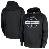 Black Minnesota Timberwolves 2025/26 Authentic Practice Club Pullover Hoodie | NBA