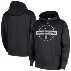 Black Minnesota Timberwolves 2025/26 Authentic Practice Club Pullover Hoodie | NBA