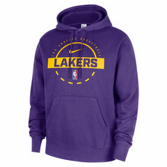 Purple Los Angeles Lakers 2025/26 Authentic Practice Club Pullover Hoodie | NBA
