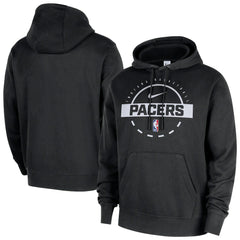 Black Indiana Pacers 2025/26 Authentic Practice Club Pullover Hoodie | NBA