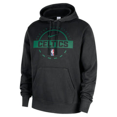 Black Boston Celtics 2025/26 Authentic Practice Club Pullover Hoodie | NBA