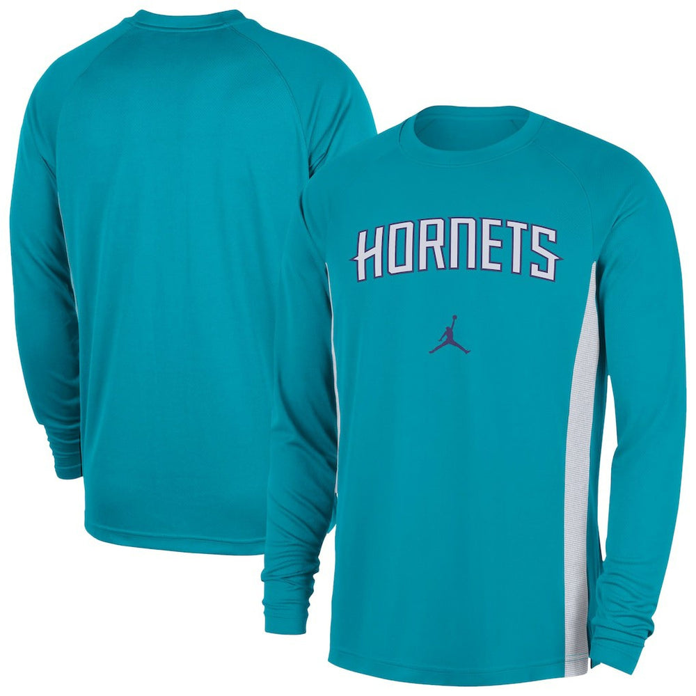 Teal Charlotte Hornets Jordan Brand 2025/26 Authentic Pre-Game Legend Dri-FIT Long Sleeve Shooting Shirt | NBA