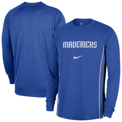 Blue Dallas Mavericks 2025/26 Authentic Pre-Game Legend Dri-FIT Long Sleeve Shooting Shirt sale | NBA
