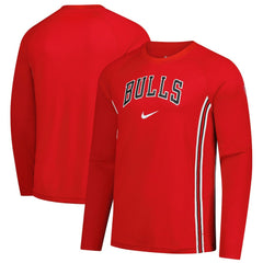 Red Chicago Bulls 2025/26 Authentic Pre-Game Legend Dri-FIT Long Sleeve Shooting Shirt sale | NBA