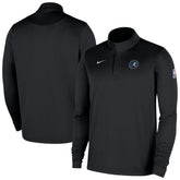Black Minnesota Timberwolves 2025/26 Authentic Coaches Quarter-Zip Dri-Fit Top | NBA