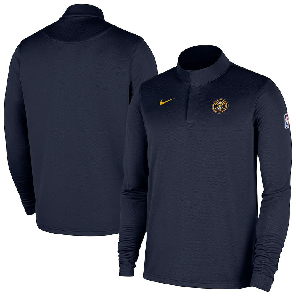Navy Denver Nuggets 2025/26 Authentic Coaches Quarter-Zip Dri-Fit Top sale | NBA
