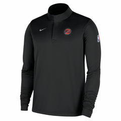 Black New York Knicks 2025/26 Authentic Coaches Quarter-Zip Dri-Fit Top | NBA
