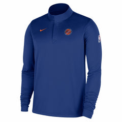 Blue New York Knicks 2025/26 Authentic Coaches Quarter-Zip Dri-Fit Top | NBA