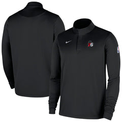 Black Philadelphia 76ers 2025/26 Authentic Coaches Quarter-Zip Dri-Fit Top | NBA