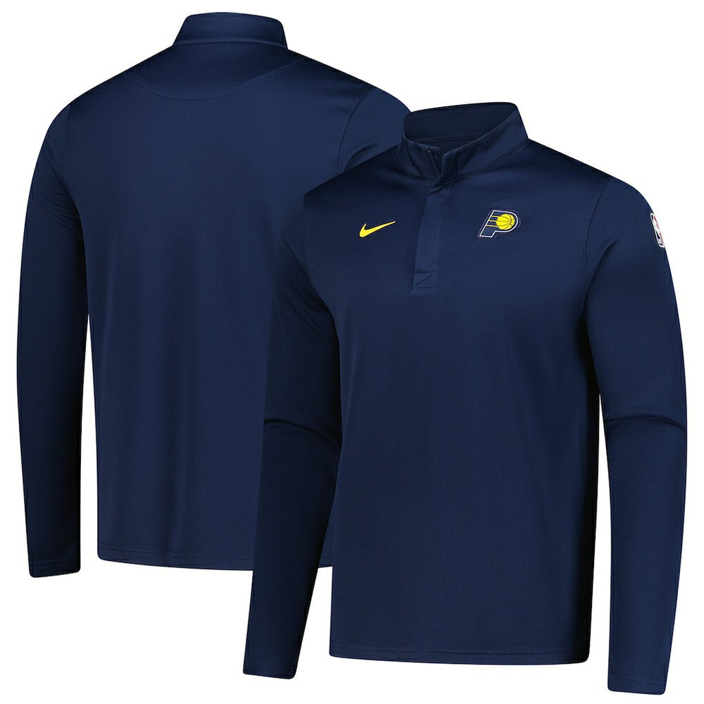 Navy Indiana Pacers 2025/26 Authentic Coaches Quarter-Zip Dri-Fit Top | NBA