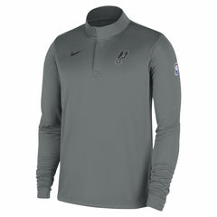 Silver San Antonio Spurs 2025/26 Authentic Coaches Quarter-Zip Dri-Fit Top | NBA
