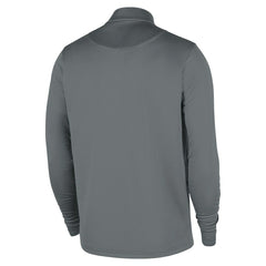 Gray Brooklyn Nets 2025/26 Authentic Coaches Quarter-Zip Dri-Fit Top | NBA