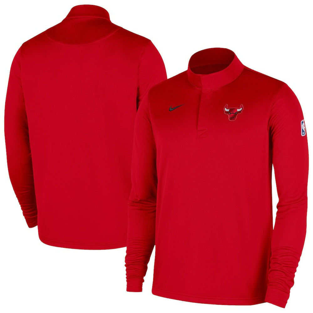 Red Chicago Bulls 2025/26 Authentic Coaches Quarter-Zip Dri-Fit Top | NBA