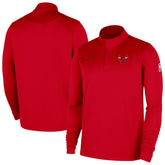 Red Chicago Bulls 2025/26 Authentic Coaches Quarter-Zip Dri-Fit Top | NBA