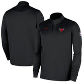 Black Chicago Bulls 2025/26 Authentic Coaches Quarter-Zip Dri-Fit Top | NBA