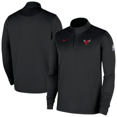 Black Chicago Bulls 2025/26 Authentic Coaches Quarter-Zip Dri-Fit Top | NBA