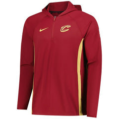 Wine Cleveland Cavaliers Authentic On Court Zone Quarter-Zip Dri-FIT Hoodie Jacket sale | NBA
