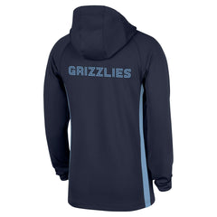 Navy Memphis Grizzlies Authentic On Court Zone Quarter-Zip Dri-FIT Hoodie Jacket | NBA