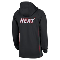 Black Miami Heat Authentic On Court Zone Quarter-Zip Dri-FIT Hoodie Jacket | NBA