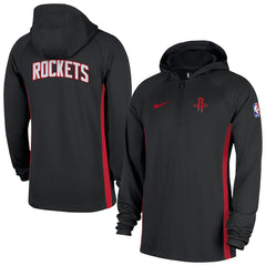 Black Houston Rockets Authentic On Court Zone Quarter-Zip Dri-FIT Hoodie Jacket sale | NBA