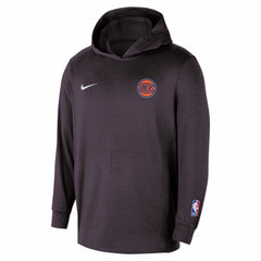Black New York Knicks Authentic Practice Yoga Restore Dri-Fit Pullover Hoodie | NBA