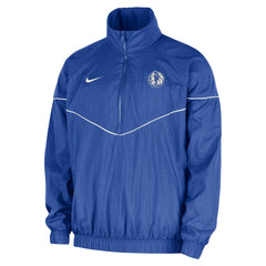 Blue Dallas Mavericks Courtside Windrunner Woven Half-Zip Hooded Jacket sale | NBA