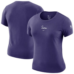 Purple Phoenix Suns Women's Courtside Modest Cropped Tri-Blend T-Shirt | NBA