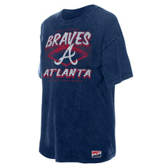 Atlanta Braves New Era Women's Mineral Wash Oversized T-Shirt - MLB T-shirts