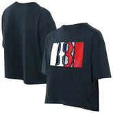 Boston Red Sox New Era Women's Boxy Foil Logo T-Shirt - MLB T-shirts
