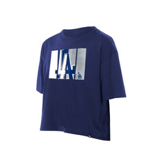 Los Angeles Dodgers New Era Women's Boxy Foil Logo T-Shirt - MLB T-shirts