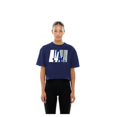 Los Angeles Dodgers New Era Women's Boxy Foil Logo T-Shirt - MLB T-shirts
