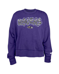 Baltimore Ravens Girl's Flip Sequin Sweatshirt | NFL US