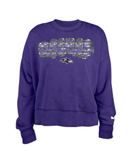 Baltimore Ravens Girl's Flip Sequin Sweatshirt | NFL US