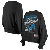 Detroit Lions Women's Oversized Throwback Mineral Wash Crew Neck Sweatshirt | NFL Near me