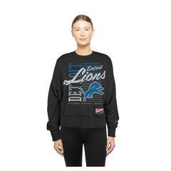 Detroit Lions Women's Oversized Throwback Mineral Wash Crew Neck Sweatshirt | NFL Near me