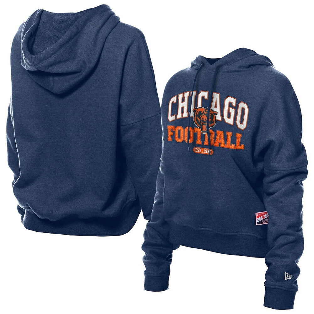 Chicago Bears Women's Throwback Boxy Hoodie Sweatshirt | NFL New