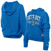Detroit Lions Women's Throwback Boxy Hoodie Sweatshirt | NFL New