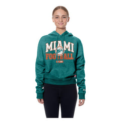 Miami Dolphins Women's Throwback Boxy Hoodie Sweatshirt | NFL Online
