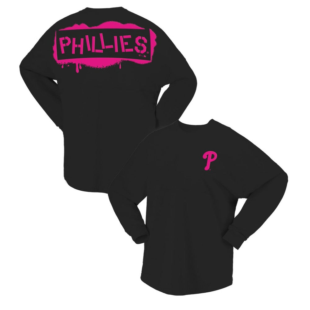 Philadelphia Phillies Fanatics Women's Neon Jersey Long Sleeve T-Shirt - MLB Jerseys