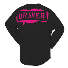 Atlanta Braves Fanatics Women's Neon Jersey Long Sleeve T-Shirt - MLB Jerseys